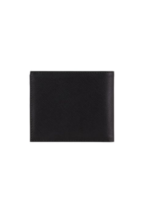 Portafoglio in pelle rigenerata saffiano placchetta aquila ASV EMPORIO ARMANI | Portafogli | Y4R168 Y138E81072